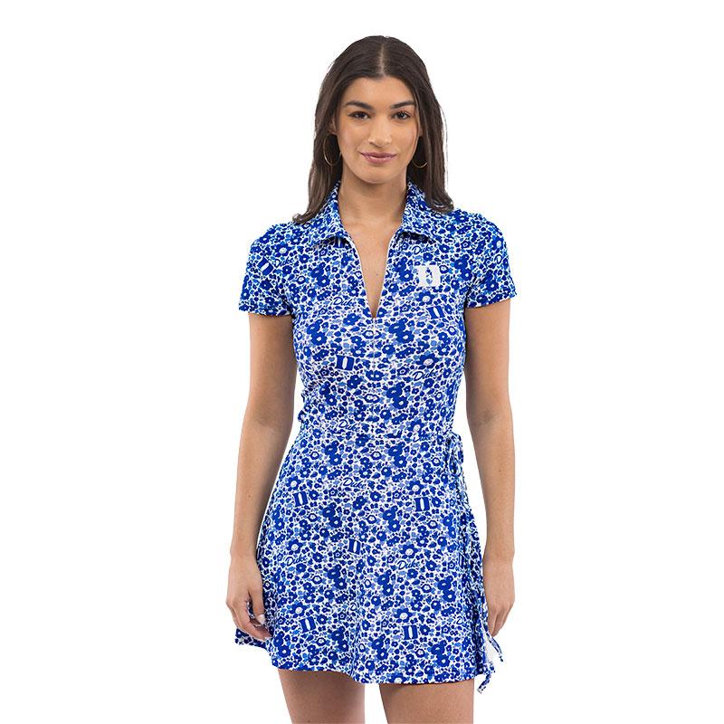 Women's Smith & Quinn Royal/White Duke Blue Devils Tailgate Ivy Dress Size: Medium