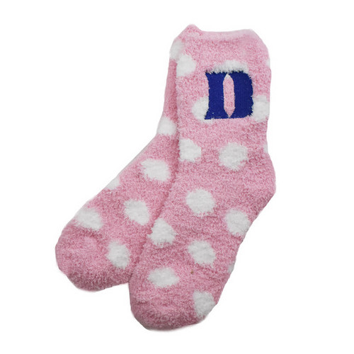 Duke® Ladies Fuzzy Dot Socks