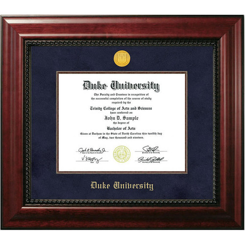 Duke Diploma Frame in Mahogany