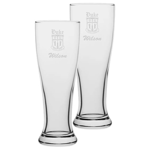 62095 - Duke® Personalized Pilsner Glass Set (Special Order)