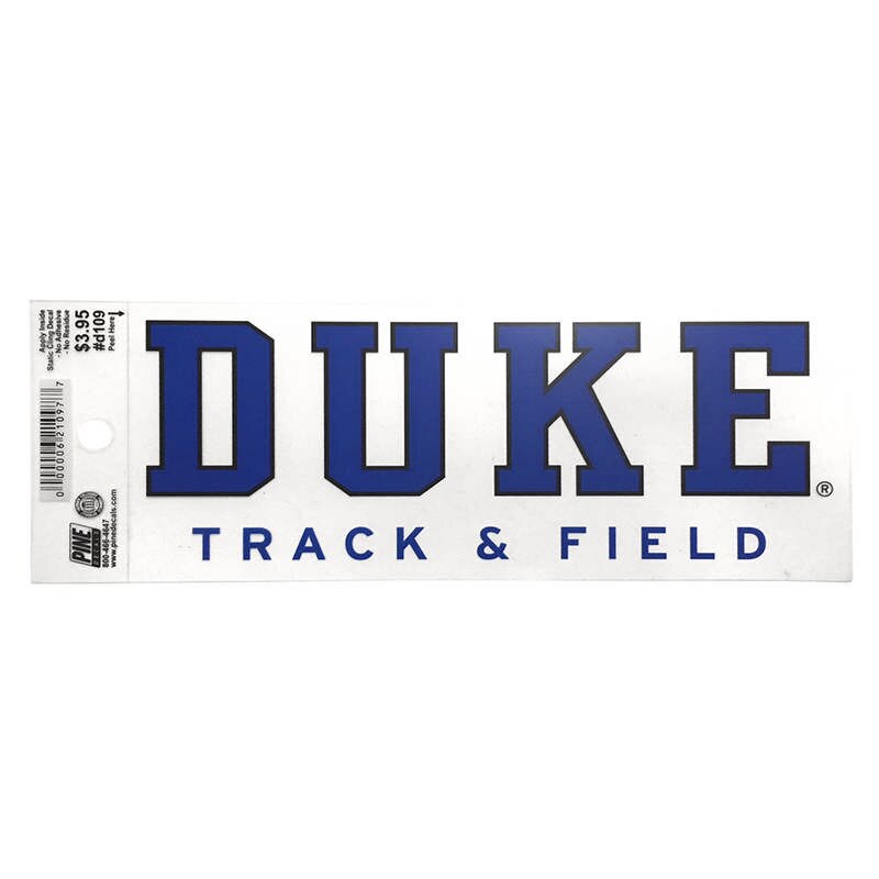 Duke® Track & Field Static Cling Decal Duke Stores