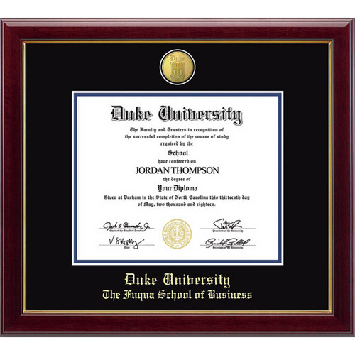 62426 - Duke® Fuqua School of Business 23 Karat Edition Diploma Frame