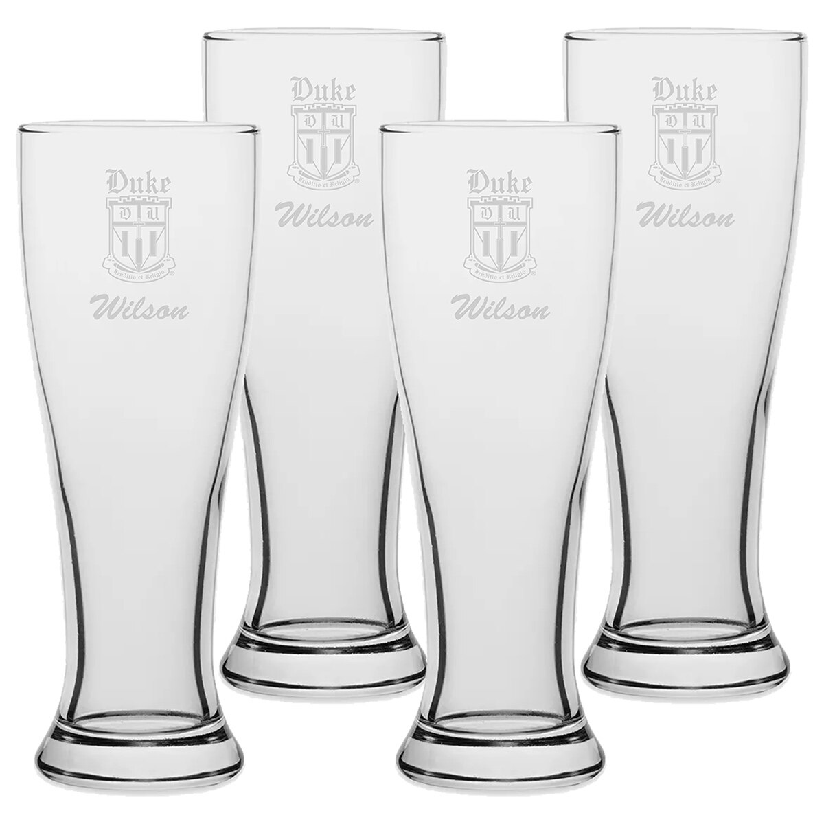 Duke® Personalized Pilsner Glass Set (Special Order)