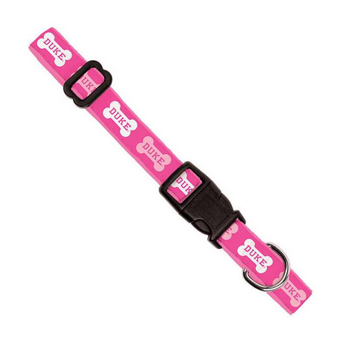 Duke® Elite Pink Woven Pet Collar