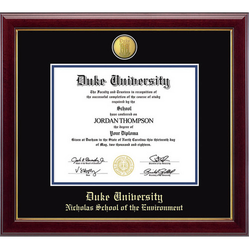 66020 - Duke® Nicholas School of the Environment 23 Karat Edition Diploma Frame