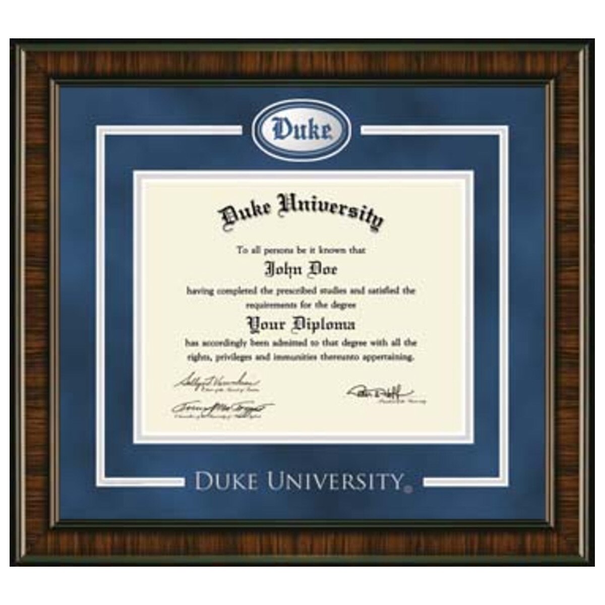 Duke® Spirit Medallion "Gothic Duke" Diploma Frame | Duke Stores