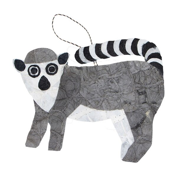 Silk Ring-tailed Lemur Ornament