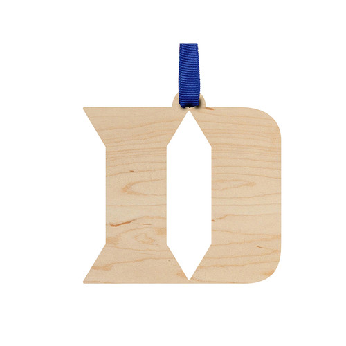 Maple Wood Iron Duke® D Ornament