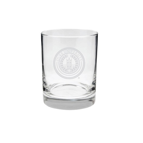 Duke® Emblem Etch Rocks Glass