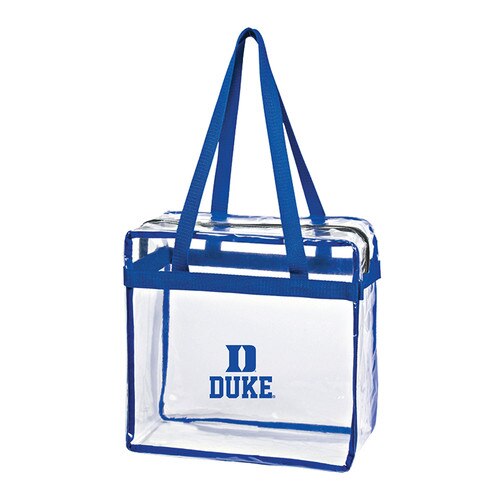 Clear Duke® Zippered Stadium Tote