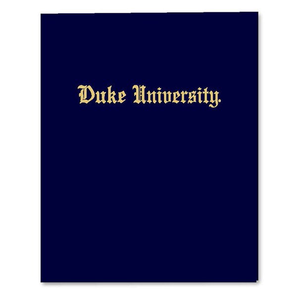 Duke Letterhead Gothic Duke® University Laminated Folder