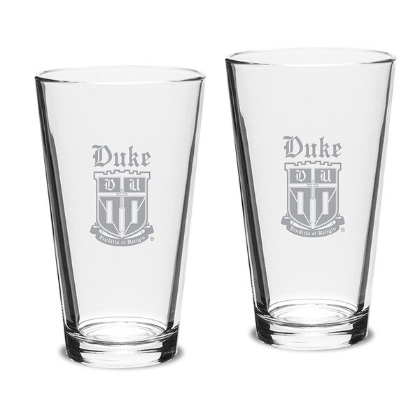 Duke® Shield Set of 2 Pint Glasses 16 oz (Special Order)